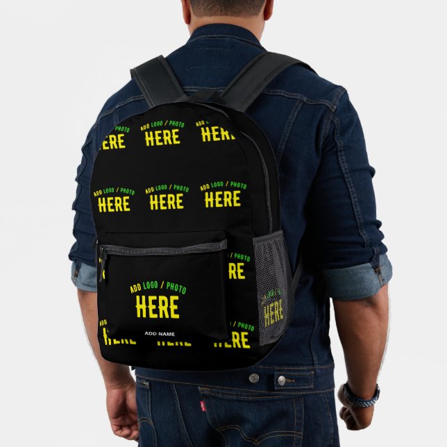 MOCHILA IMPRESA PERSONALIZABLE MODERNO ESTILO NEGRO VERIFICADO MAR (Insitu (Modelo))