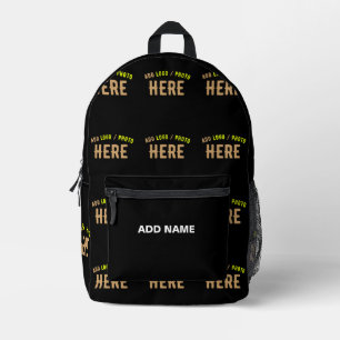 MOCHILA IMPRESA PERSONALIZABLE MODERNO ESTILO NEGRO VERIFICADO MAR