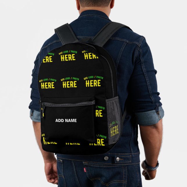 MOCHILA IMPRESA PERSONALIZABLE MODERNO ESTILO NEGRO VERIFICADO MAR (Insitu (Modelo))