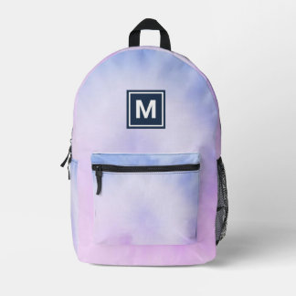 Mochila Impresa Personalizable nombre personalizado Pastel Tie Dye