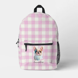 Mochila Impresa Personalización clásica del café de perro con donc