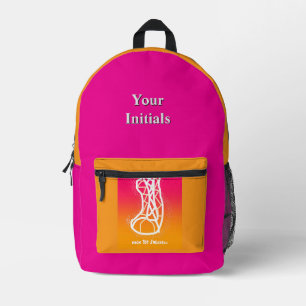 Mochila Impresa Personalización de las iniciaciones de las zapatil
