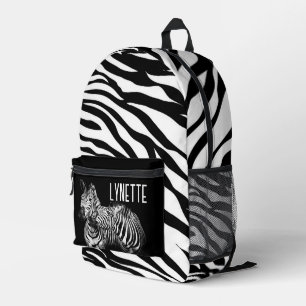 Mochila Impresa Personalizada de cebra