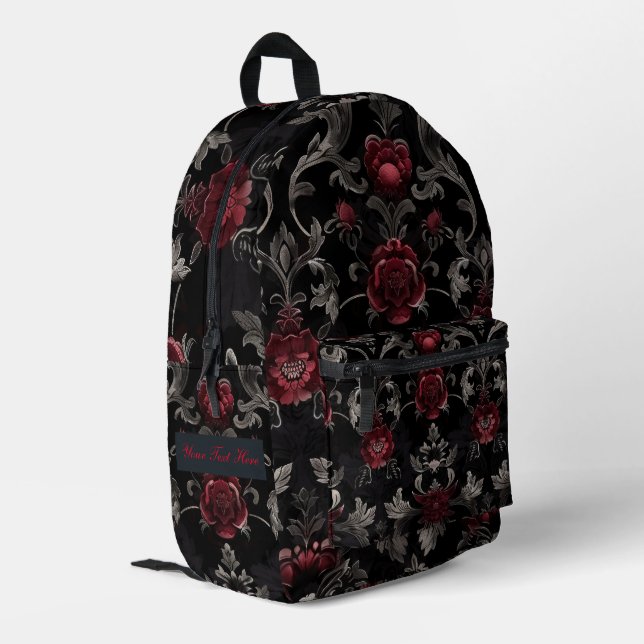 Mochila impresa personalizada de Dark Garden (Esquina izquierda trasera)