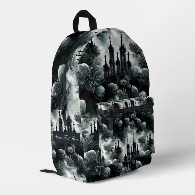 Mochila impresa personalizada de Dark Garden (Esquina izquierda trasera)
