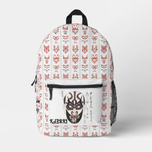 Mochila Impresa Personalizado Arte estético japonés kabuki