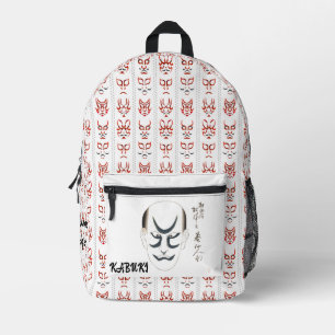 Mochila Impresa Personalizado Arte estético japonés kabuki