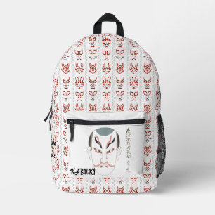 Mochila Impresa Personalizado Arte estético japonés kabuki
