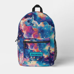 Mochila Impresa Personalizado Astronauta Infantil Cute