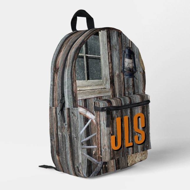 Mochila Impresa Personalizado Cowboy Barn (Esquina izquierda trasera)