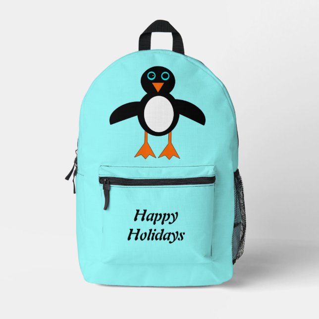 Mochila Impresa Personalizado Cute Penguin (Anverso)