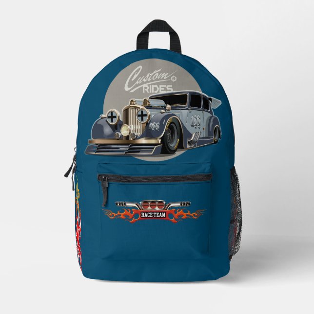 Mochila Impresa Personalizado de ciencia ficción retro (Anverso)