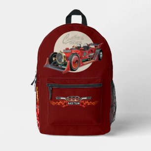 Mochila Impresa Personalizado de ciencia ficción retro