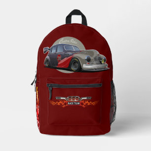 Mochila Impresa Personalizado de ciencia ficción retro