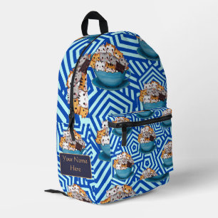 Mochila Impresa Personalizado De Gatito Gracioso