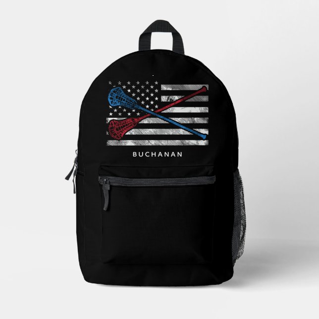Mochila Impresa PERSONALIZADO de la bandera de los Estados Unidos  (Anverso)
