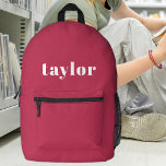 Mochila Impresa Personalizado de moda Minimalista rosa preppy de G<br><div class="desc">Presentamos la mochila impresa personalizada Preppy Pink Modern Minimalista Trendy de Guay, un accesorio versátil y elegante diseñado para diversos propósitos. Esta mochila es una opción ideal para los suministros escolares, ofreciendo un toque personalizado que atiende tanto a estudiantes como a profesores. La opción de incluir un nombre garantiza una...</div>