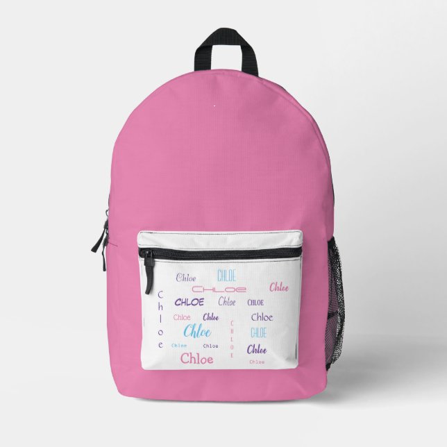 Mochila Impresa Personalizado de nombre personalizado (Anverso)