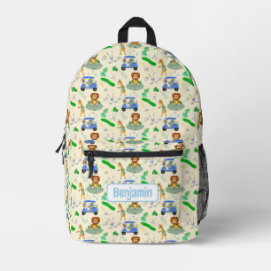 Mochila Impresa Personalizado de Patrones de Bebés de Animales de 