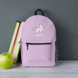 Mochila Impresa Personalizado de Unicornio