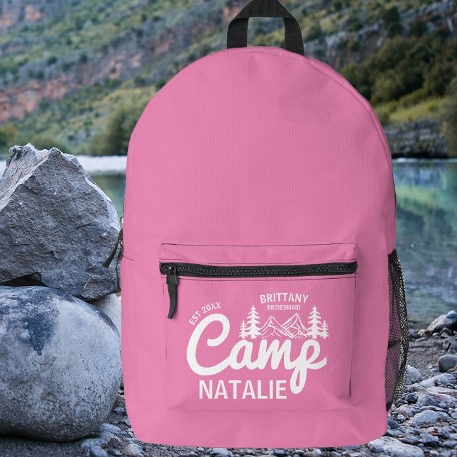 Mochila Impresa Personalizado del partido Bachelorette de Camp Bac (Subido por el creador)