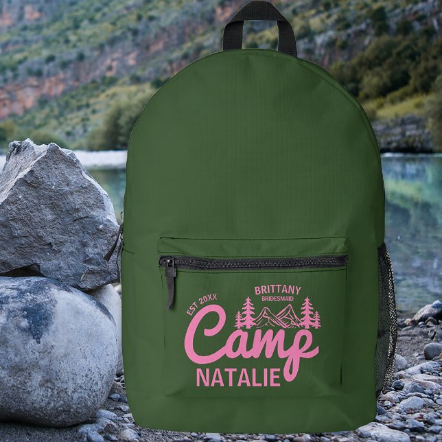 Mochila Impresa Personalizado del partido Bachelorette de Camp Bac (Subido por el creador)