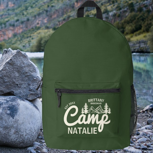 Mochila Impresa Personalizado del partido Bachelorette de Camp Bac (Subido por el creador)