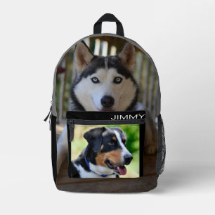 Mochila Impresa Personalizado Dos Fotografía De Perro Por Todo Sen