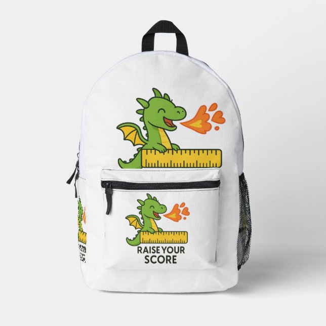 Mochila Impresa Personalizado Dragon Ruler Pegatina - Escuela Cuta (Anverso)