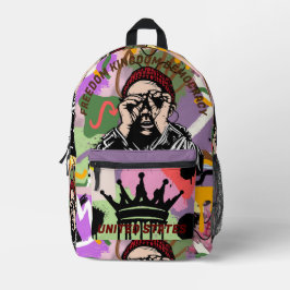 Mochila Impresa Personalizado elegante arte callejero único Estado