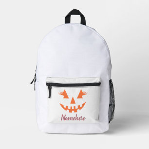 Mochila Impresa Personalizado Girly Jack O Lantern Pumpkin Hallowe