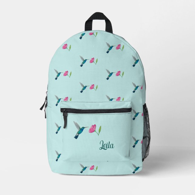 Mochila Impresa Personalizado Hummingbird (Anverso)
