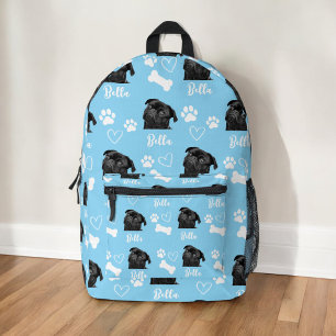 Mochila Impresa Personalizado lindo Paw de amor Imprimir perro ama