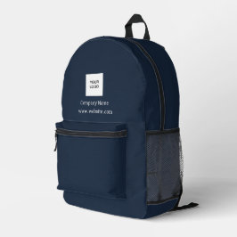 Mochila Impresa Personalizado Logo Company Navy Blue Business Corp