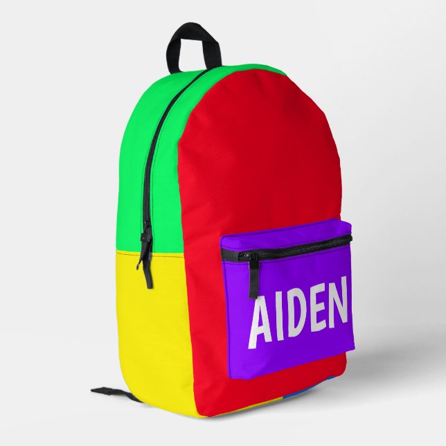 Mochila Impresa Personalizado multicolor (Esquina izquierda trasera)