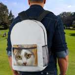 Mochila Impresa Personalizado Nombre de foto Texto personalizado<br><div class="desc">Carga una foto, agrega texto y crea fácilmente tu mochila impresa personalizada. Haga clic en EDITAR DISEÑO y, a continuación, seleccione FONDO para cambiar el color de fondo de cada lado por separado. Puede TRANSFERIR este DISEÑO a otros productos de Zazzle y ajustarlo para que se ajuste a la mayoría...</div>