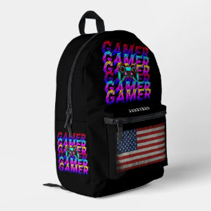 MOCHILA IMPRESA PERSONALIZADO ORDENADOR GAMER DEPORTES VINTAGE PER