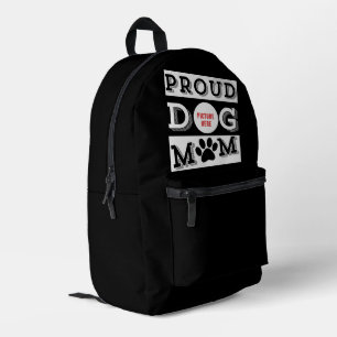 Mochila Impresa Personalizado Orgullosa Perro Mamá Pet Lover