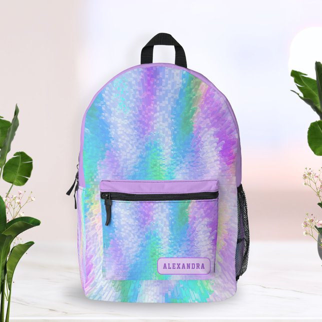 Mochila Impresa Personalizado Pastel Morado Girona Irlandesa Holog (Subido por el creador)