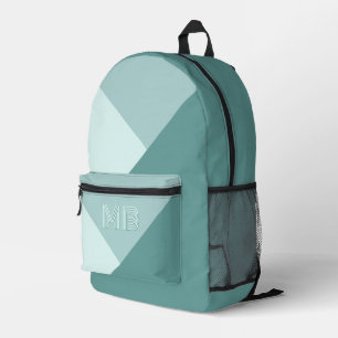 Mochila Impresa Personalizado Pastel Seafoam Seaglass Mint Verde V