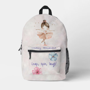 Mochila Impresa Personalizado positivo Chica Ballerina