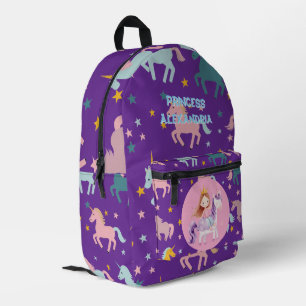 Mochila Impresa Personalizado Princess Unicorn
