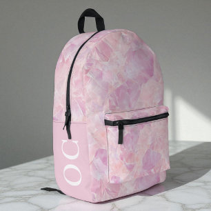 Mochila Impresa Personalizado Rosa Femenino Piedra Preciosa Niñas 