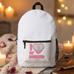 Mochila Impresa Personalizado Te Amo Mi Novio – Agregar Foto y Nom