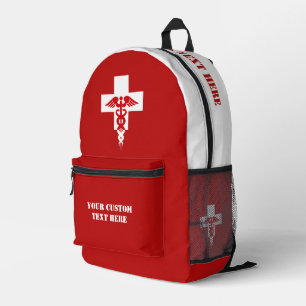 Mochila Impresa Personalizado Textos Profesional Médico
