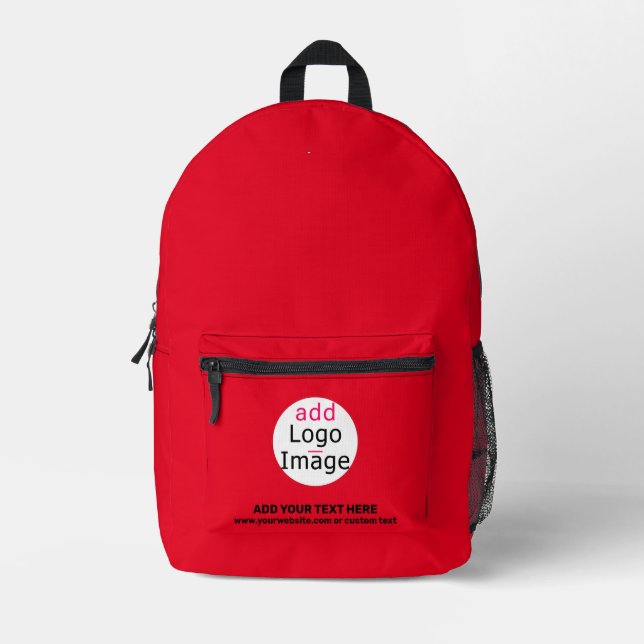 Mochila Impresa Personalizado Vivid Red Professional Business Bran (Anverso)