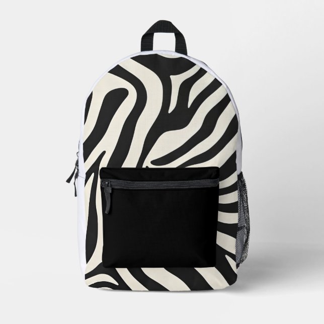 Mochila Impresa Personalizado Zipper Monograma Tote Bag (Anverso)