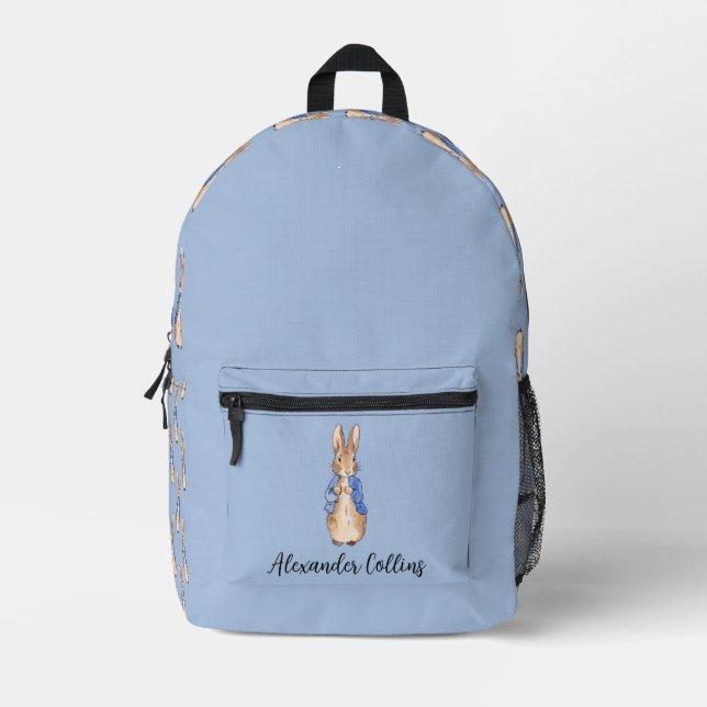 Mochila Impresa Personalizar el nombre Peter the Rabbit (Anverso)