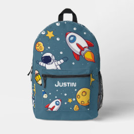 Mochila Impresa Personalized Astronaut Space School Supplies
