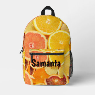 Mochila Impresa Personalized Citrus Backpack | Fresh Fruits Kids